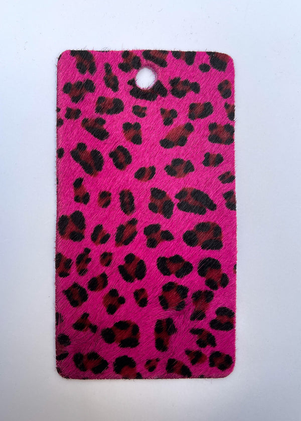 Pink Faux Leopard Fur