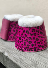 Pink Faux Leopard Fur