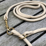 Rope Collar & Leash Set Creme
